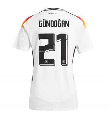 Alemania Ilkay Gundogan #21 Primera Equipación Mujer Eurocopa 2024 Manga Corta